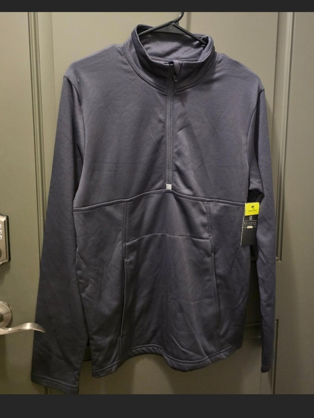 Men's Navy Half-Zip Pullover Jacket